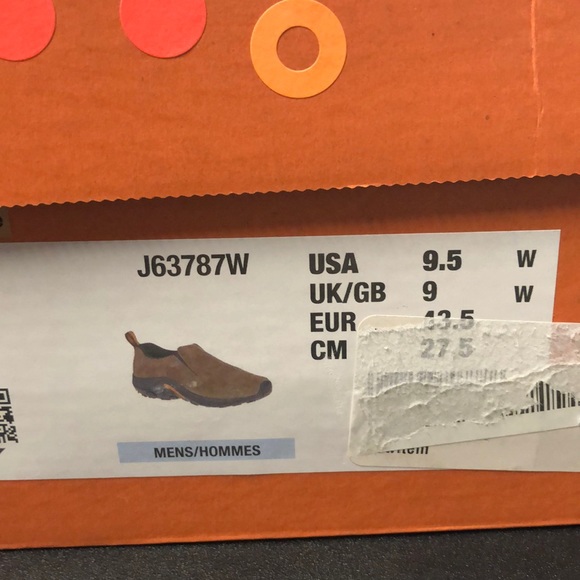 WIDE MERRELL MEN'S JUNGLE MOCCASINS GUNSMOKE GREY - Picture 12 of 16